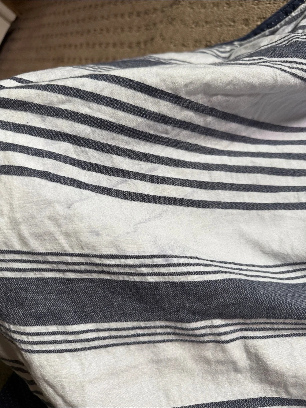 Pottery Barn kids - navy duvet cover dual sided